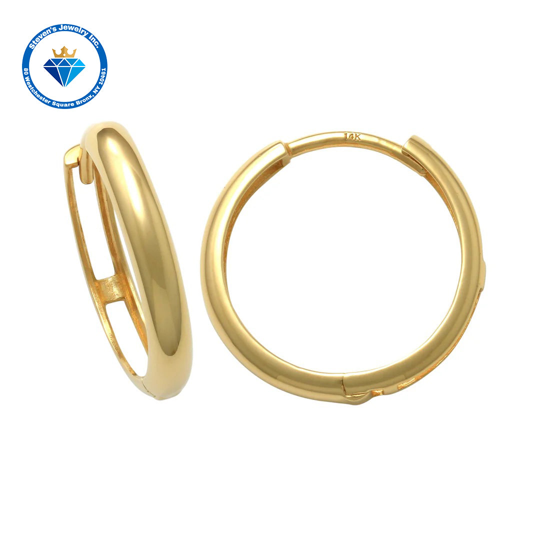 "14k Yellow Gold Hoop Earrings: Timeless Elegance and Style for Every Day"