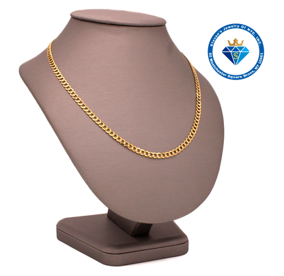 "Cuban Link Chain - Solid 14K Gold Elegance"