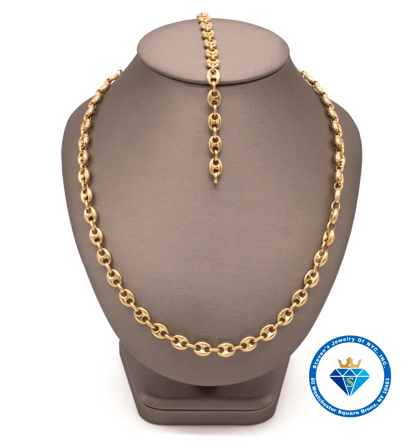 "Luxury Link Chain in 14K Yellow Gold - A Fashion-Forward Statement"